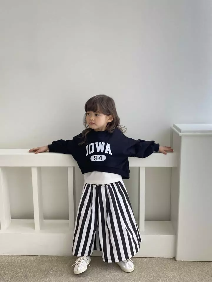Green Tomato - Korean Children Fashion - #magicofchildhood - Stripes Skirt Pants - 4