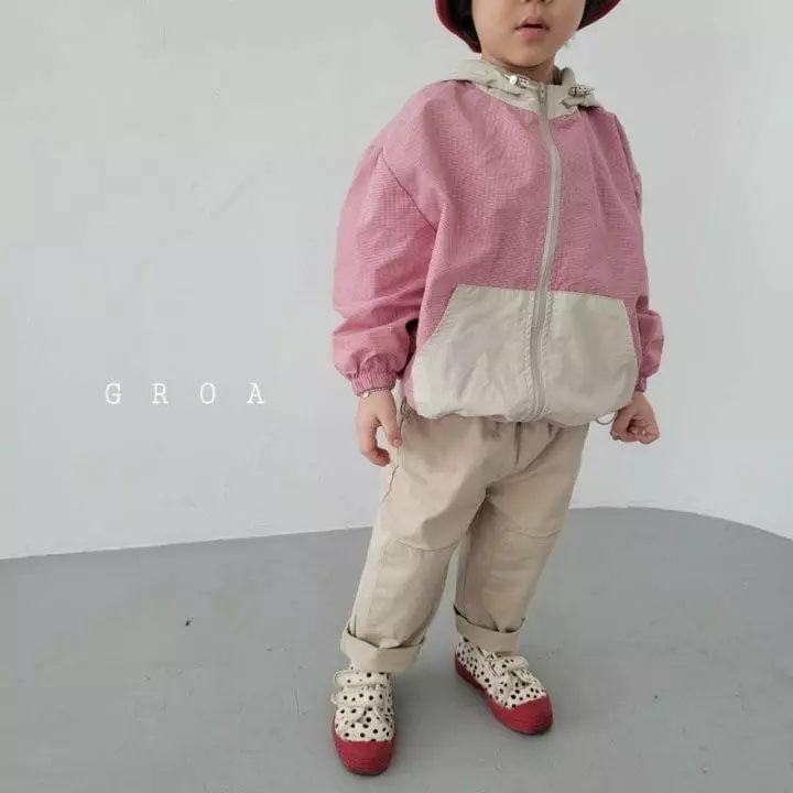 Groa - Korean Children Fashion - #Kfashion4kids - Check Windbreaker - 9