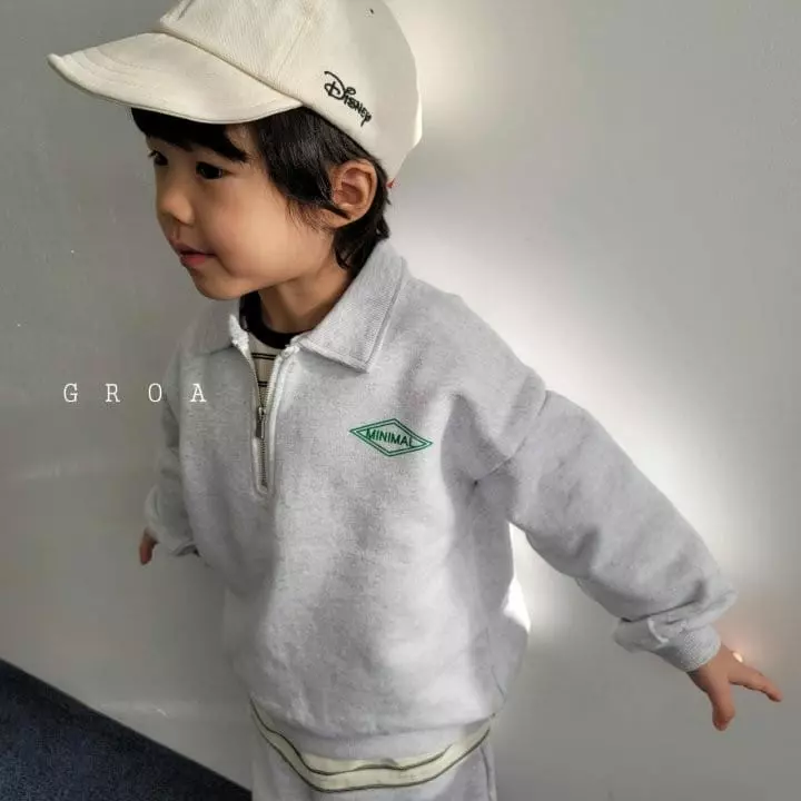 Groa - Korean Children Fashion - #childofig - Half Zip-up Sweatshirt - 9