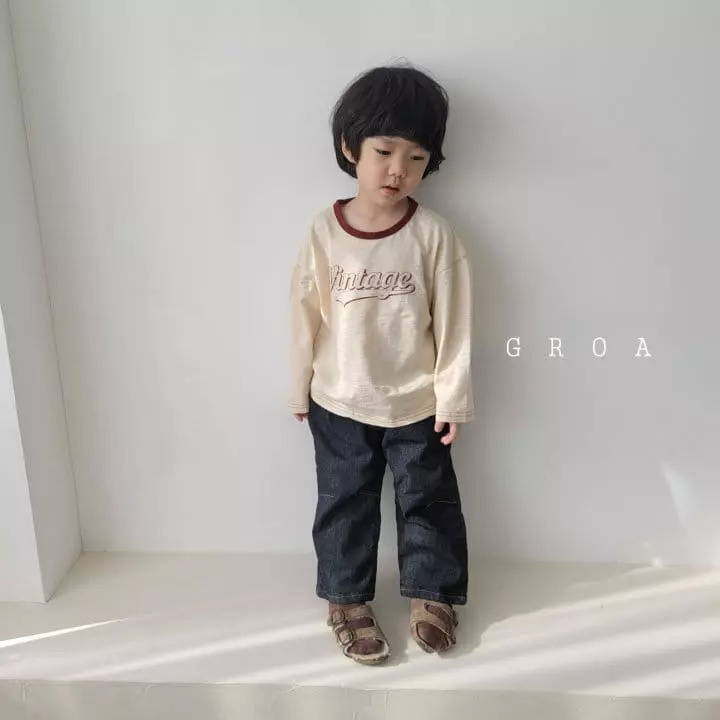 Groa - Korean Children Fashion - #childrensboutique - Vintage Tee - 2