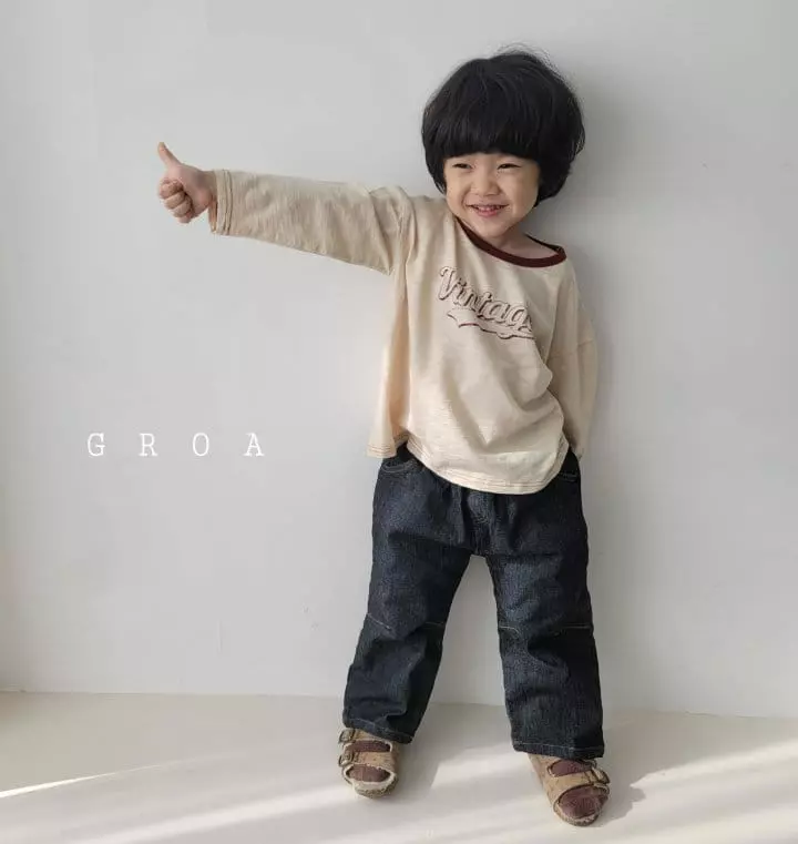 Groa - Korean Children Fashion - #designkidswear - Vintage Tee - 4