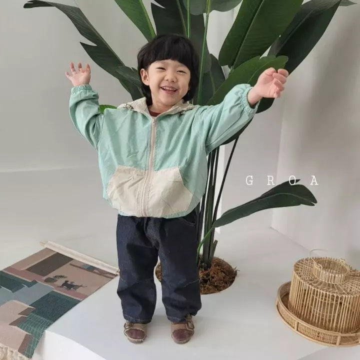 Groa - Korean Children Fashion - #designkidswear - Check Windbreaker - 4