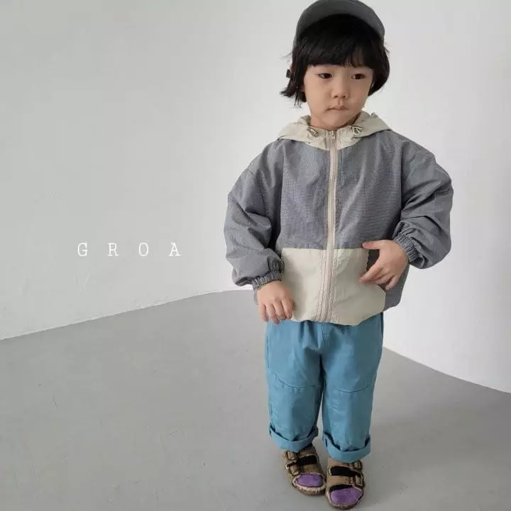 Groa - Korean Children Fashion - #kidsshorts - Check Windbreaker - 6