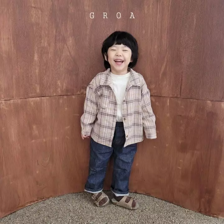 Groa - Korean Children Fashion - #kidsshorts - Check Shirt - 2