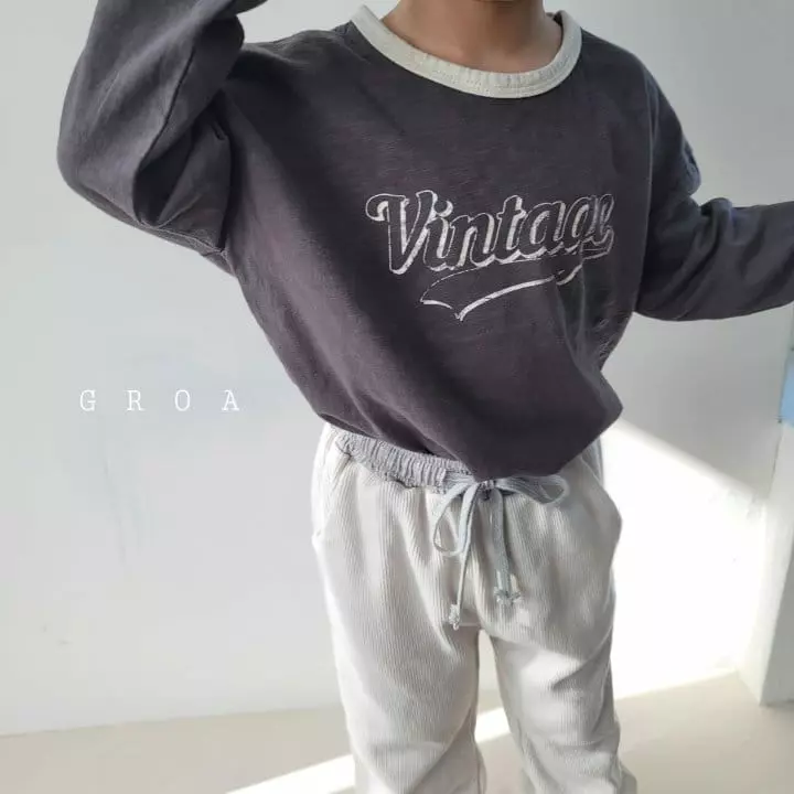 Groa - Korean Children Fashion - #kidsstore - Vintage Tee - 7
