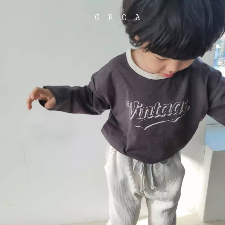 Groa - Korean Children Fashion - #kidzfashiontrend - Vintage Tee - 8