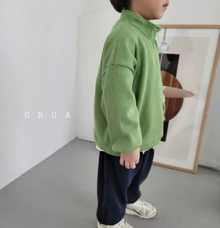 Groa - Korean Children Fashion - #littlefashionista - Charang Zip-up Sweatshirt - 4