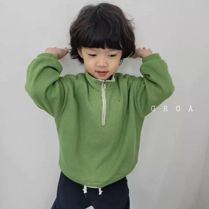 Groa - Korean Children Fashion - #minifashionista - Charang Zip-up Sweatshirt - 5