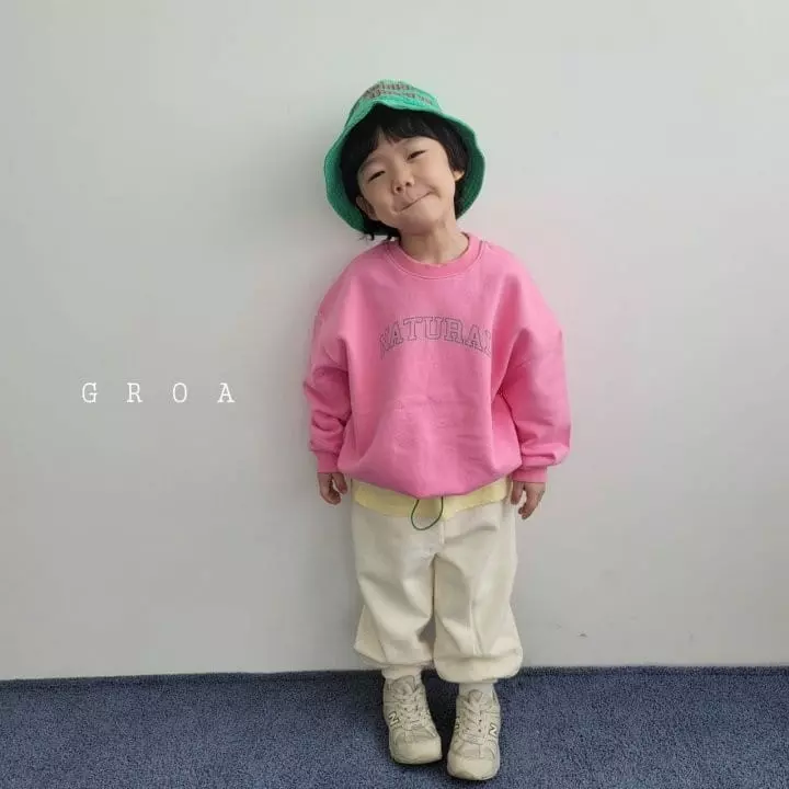 Groa - Korean Children Fashion - #stylishchildhood - Natural Sweatshirt