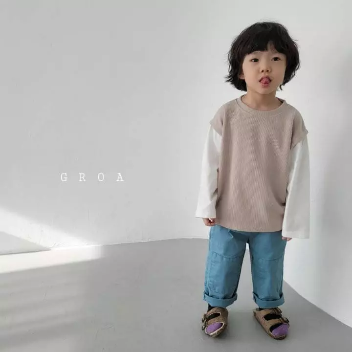 Groa - Korean Children Fashion - #toddlerclothing - Span Square Pants - 6