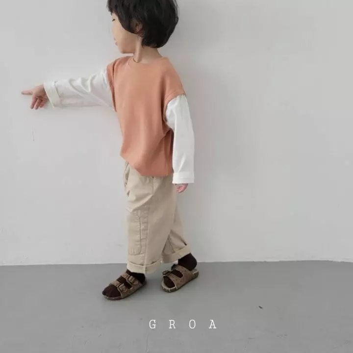 Groa - Korean Children Fashion - #toddlerclothing - Vest Tee - 5