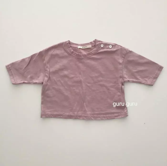 Guru Guru - Korean Baby Fashion - #babyboutique - Button Tee - 7
