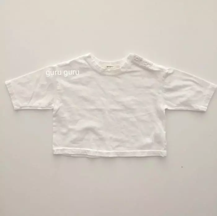 Guru Guru - Korean Baby Fashion - #babyboutique - Button Tee - 8