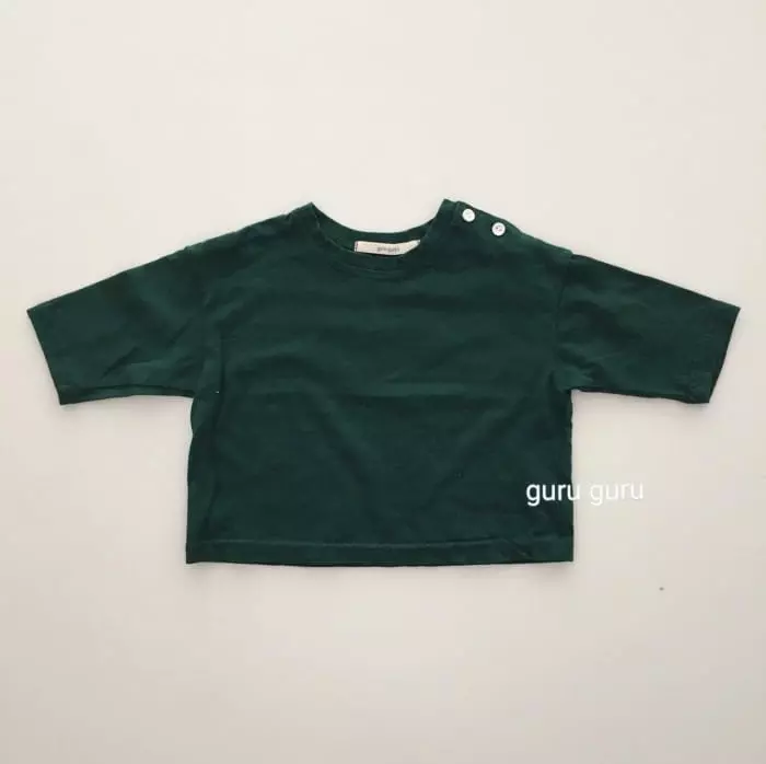 Guru Guru - Korean Baby Fashion - #babyboutiqueclothing - Button Tee - 9
