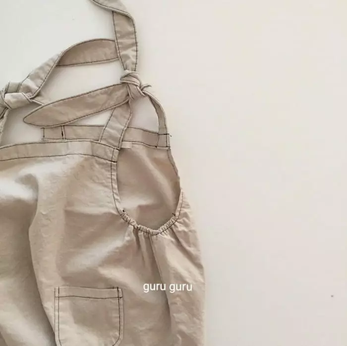 Guru Guru - Korean Baby Fashion - #babyboutiqueclothing - Stitch Dungarees Pants - 2