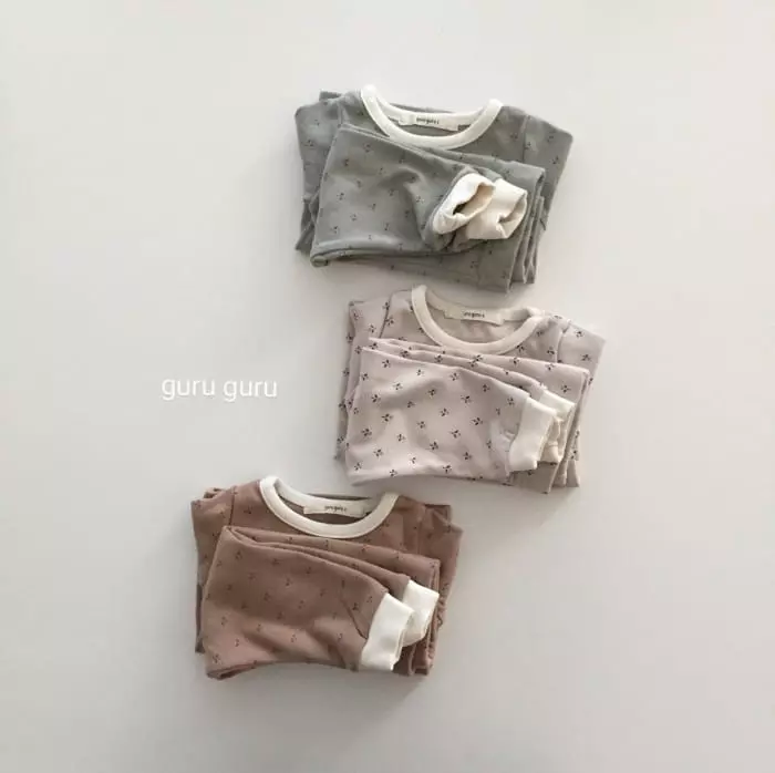 Guru Guru - Korean Baby Fashion - #babyclothing - Ruru Top Bottom Set