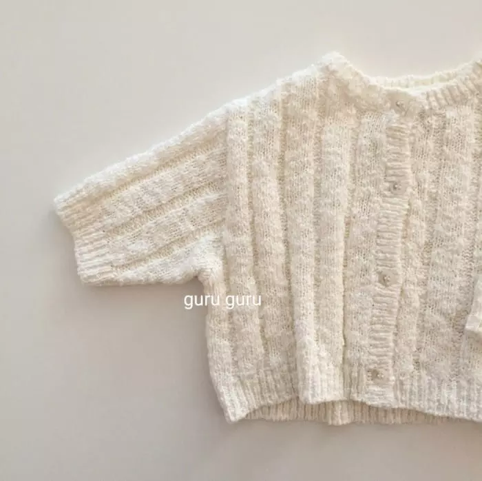 Guru Guru - Korean Baby Fashion - #babyboutiqueclothing - Popcorn Cardigan - 4