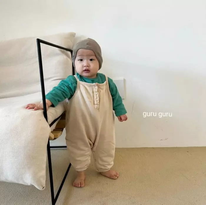 Guru Guru - Korean Baby Fashion - #babyfashion - Guru Dungarees Pants - 8