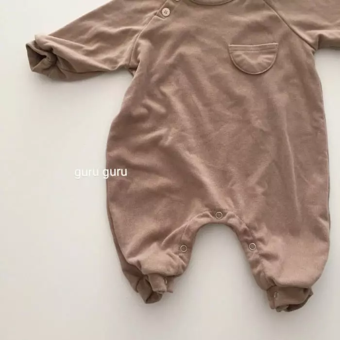 Guru Guru - Korean Baby Fashion - #babyfashion - Half Moon Bodysuit - 5