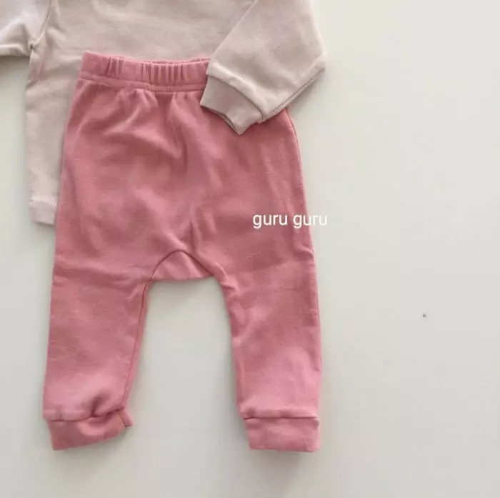 Guru Guru - Korean Baby Fashion - #babyfashion - Crayon Top Bottom Set - 3