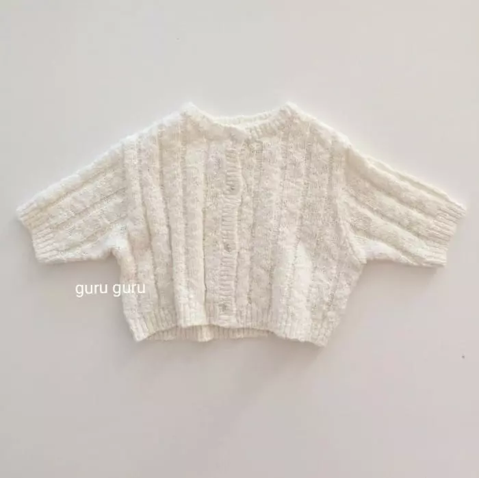 Guru Guru - Korean Baby Fashion - #babyfashion - Popcorn Cardigan - 5
