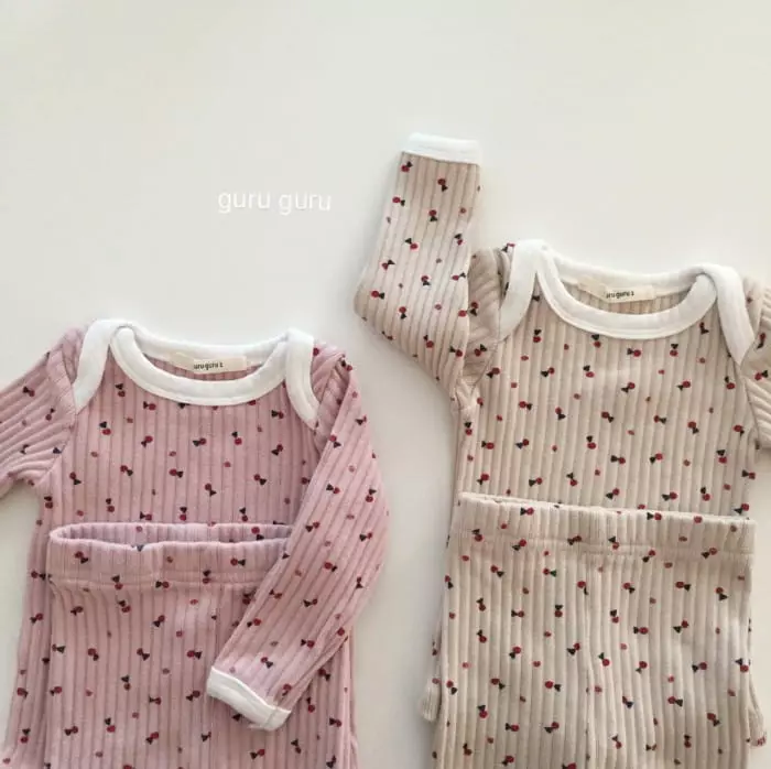 Guru Guru - Korean Baby Fashion - #babyfashion - Bong Bong Top Bottom Set