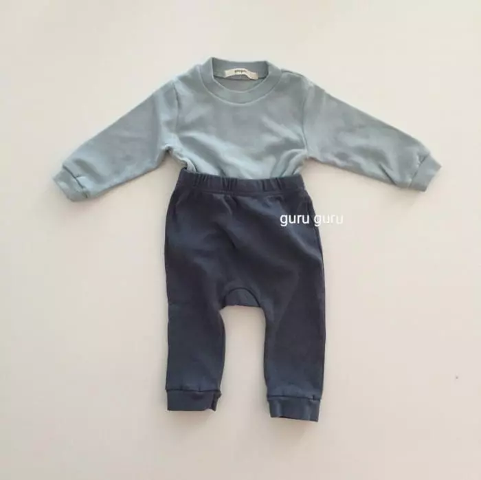 Guru Guru - Korean Baby Fashion - #babyfashion - Crayon Top Bottom Set - 4
