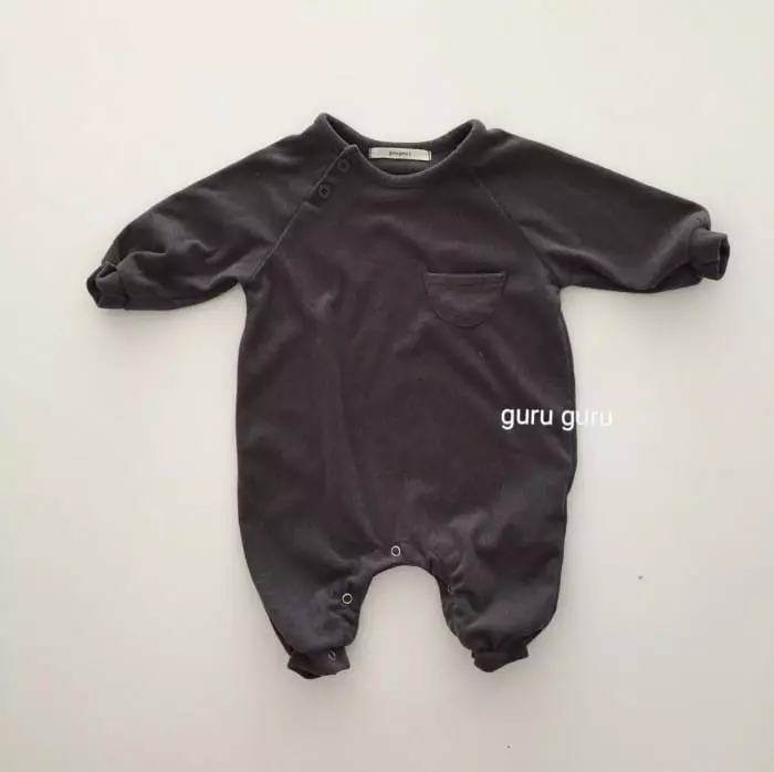 Guru Guru - Korean Baby Fashion - #babygirlfashion - Half Moon Bodysuit - 7