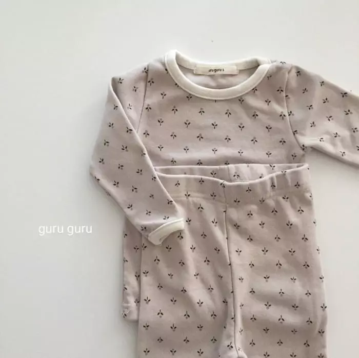 Guru Guru - Korean Baby Fashion - #babyfever - Ruru Top Bottom Set - 4