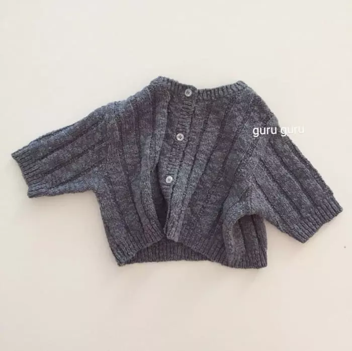 Guru Guru - Korean Baby Fashion - #babygirlfashion - Popcorn Cardigan - 7