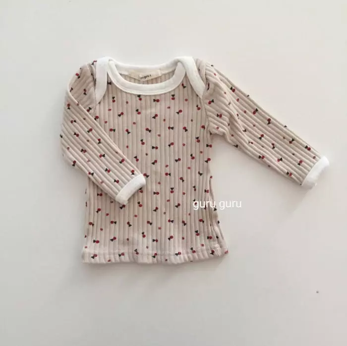 Guru Guru - Korean Baby Fashion - #babygirlfashion - Bong Bong Top Bottom Set - 3