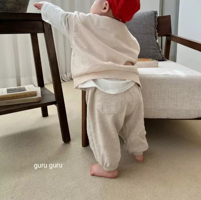 Guru Guru - Korean Baby Fashion - #babylifestyle - Soft Terry Pants - 12