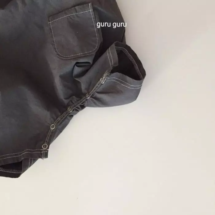 Guru Guru - Korean Baby Fashion - #babylifestyle - Stitch Dungarees Pants - 7