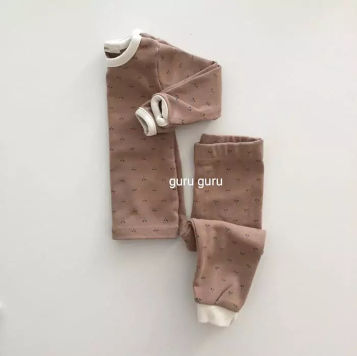 Guru Guru - Korean Baby Fashion - #babylifestyle - Ruru Top Bottom Set - 5