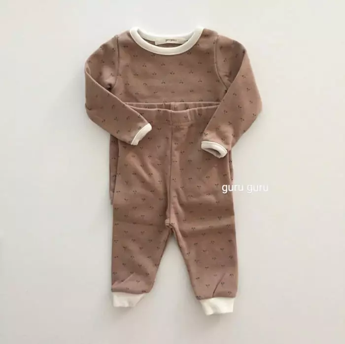 Guru Guru - Korean Baby Fashion - #babyoninstagram - Ruru Top Bottom Set - 6