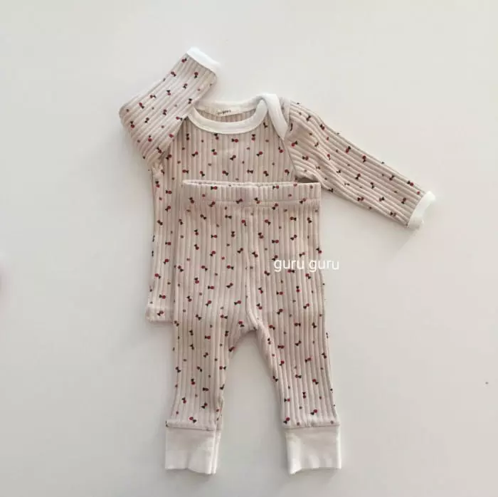 Guru Guru - Korean Baby Fashion - #babyoninstagram - Bong Bong Top Bottom Set - 5
