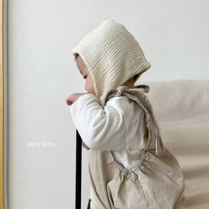 Guru Guru - Korean Baby Fashion - #babyootd - Stitch Dungarees Pants - 9