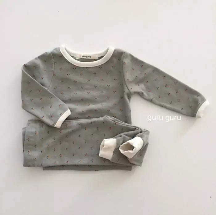 Guru Guru - Korean Baby Fashion - #babyootd - Ruru Top Bottom Set - 7