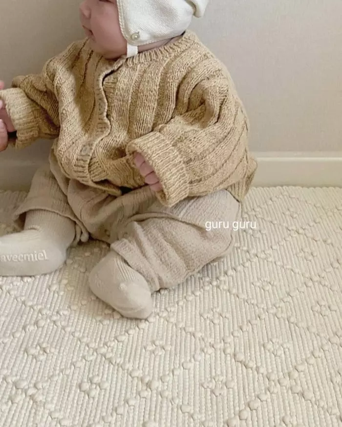 Guru Guru - Korean Baby Fashion - #babyootd - Popcorn Cardigan - 10