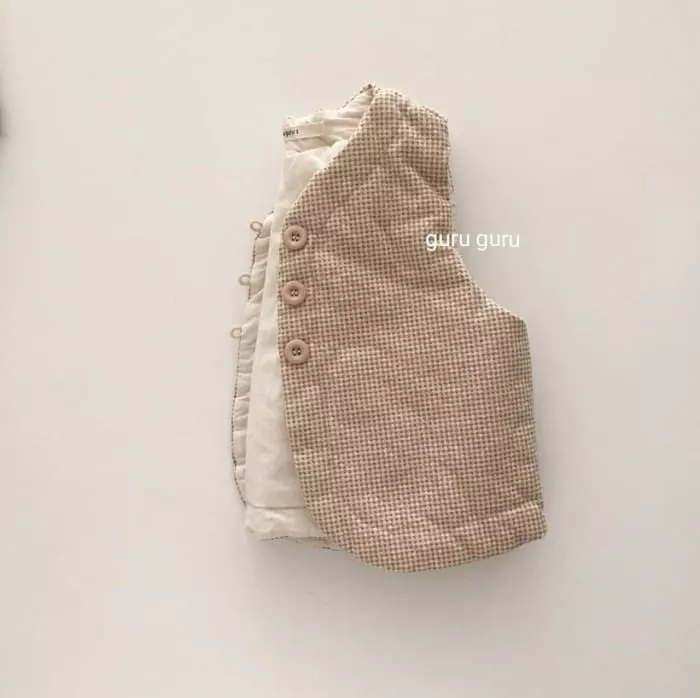 Guru Guru - Korean Baby Fashion - #babywear - Check Vest - 8