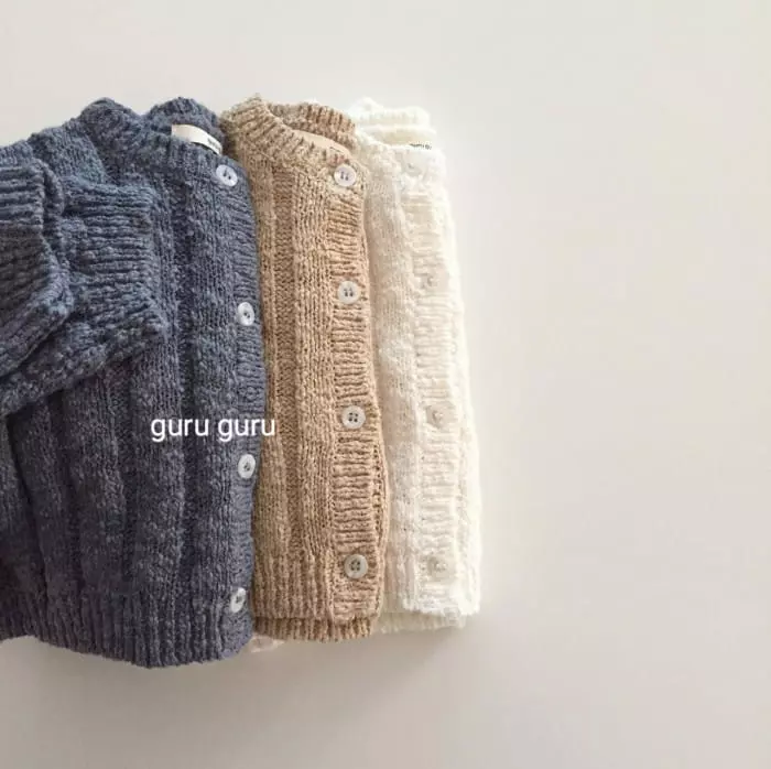 Guru Guru - Korean Baby Fashion - #smilingbaby - Popcorn Cardigan