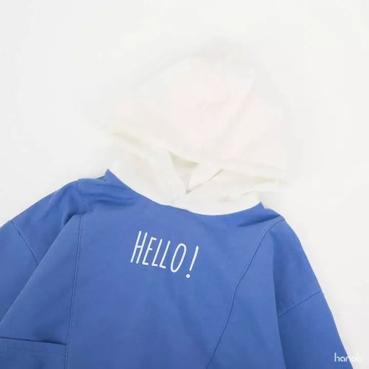 Hanab - Korean Children Fashion - #kidzfashiontrend - Hello Hoody Bottom Set - 4