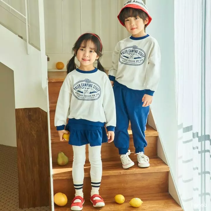 Hanab - Korean Children Fashion - #Kfashion4kids - Camping Top Bottom Set - 2