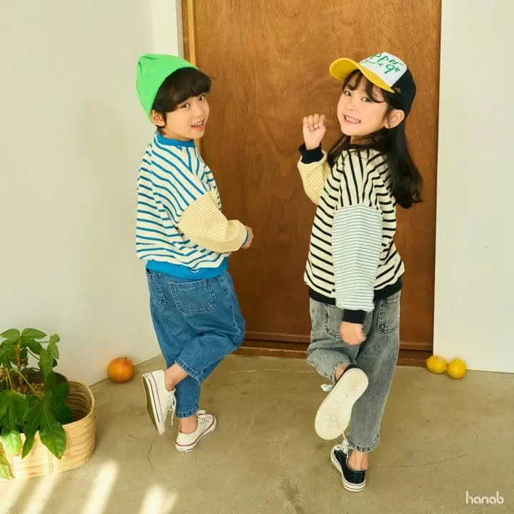 Hanab - Korean Children Fashion - #childofig - Multi Stripes Sweatshirt
