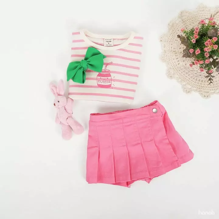 Hanab - Korean Children Fashion - #prettylittlegirls - Wrinkle Skirt Pants - 4
