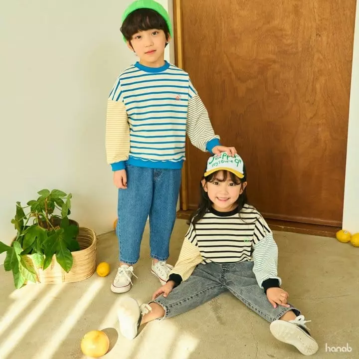 Hanab - Korean Children Fashion - #childrensboutique - Multi Stripes Sweatshirt - 2