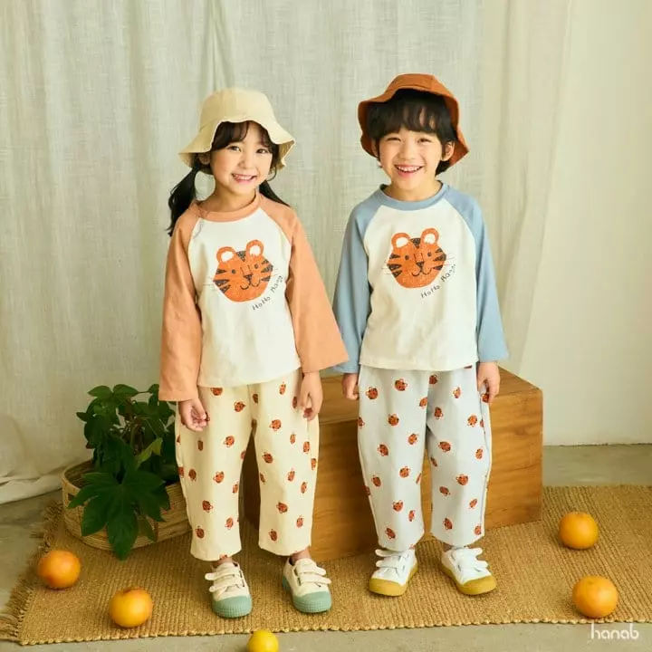Hanab - Korean Children Fashion - #childrensboutique - Color Tiger Raglan Tee - 5
