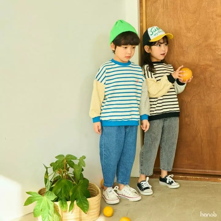 Hanab - Korean Children Fashion - #designkidswear - Multi Stripes Sweatshirt - 3