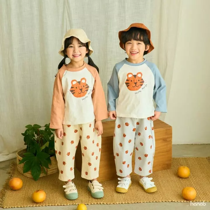 Hanab - Korean Children Fashion - #designkidswear - Color Tiger Raglan Tee - 6