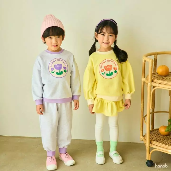 Hanab - Korean Children Fashion - #childrensboutique - Spring Top Bottom Set - 4